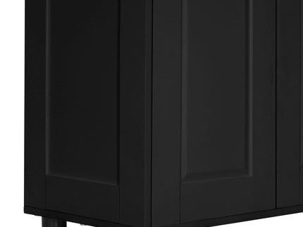 Storage Cabinet With Adjustable Shelves, 2 Doors, Rectangle Design For Bathroom