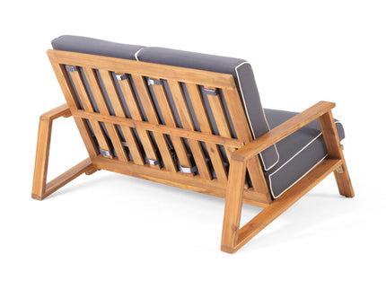 Paloma - Contemporary Loveseat And Coffee Table Set With Weather Resistant Cushions