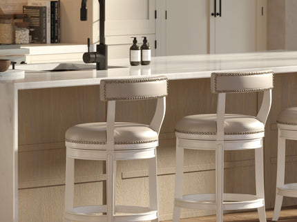 Stool & Upholstered Seat And Back