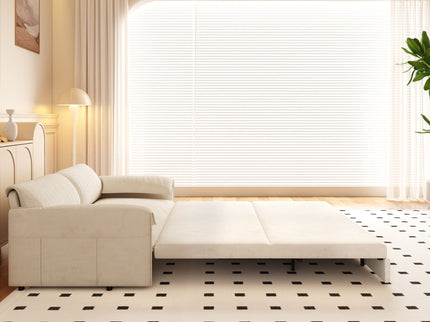 Queen Pull Out Sofa Bed With Side Storage