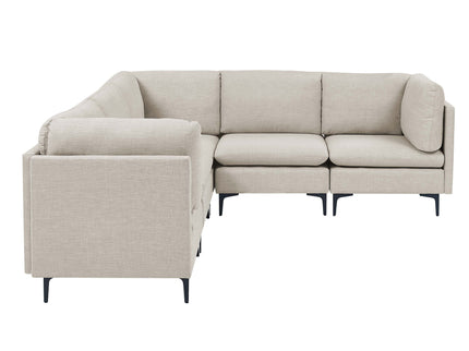 Upholstered Modular Sectional With Tall Legs