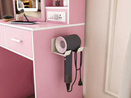 Small Makeup Vanity Desk With Adjustable LED Lights