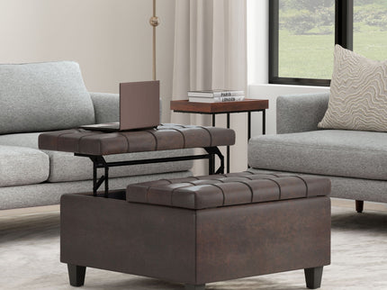 Harrison - Upholstered Coffee Table Storage Ottoman