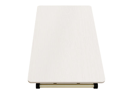 Adjustable Standing Table, Indoor & Outdoor Use, Portable With Adjustable Height - Off White / White