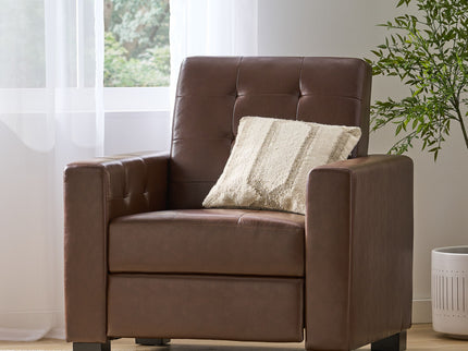 Langseth - Contemporary Tufted Pushback Recliner - Dark Brown
