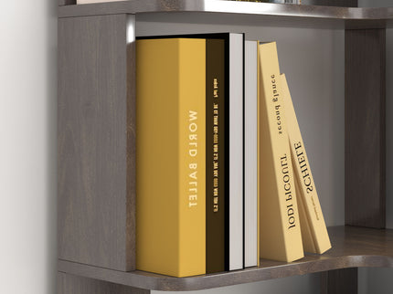 L-Shaped Design Corner Bookshelf