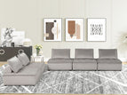 Gray / 5 Pc. Sectional