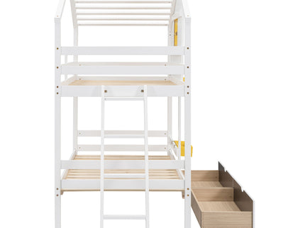 Bunk Bed With Playhouse Roof And Window