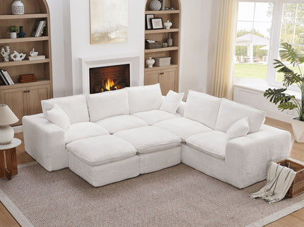 Sectional Sofa With Moveable Ottoman
