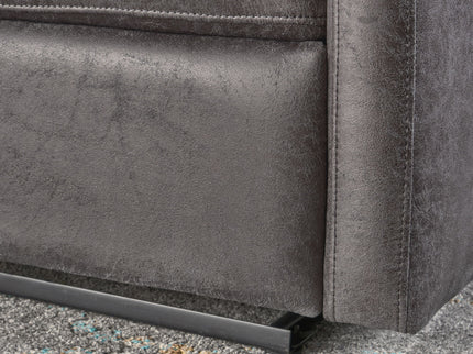 Alma - Contemporary Upholstered Loveseat Recliner - Slate