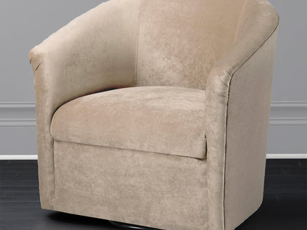 Eden - Swivel Chair With Upholstery And Hardwood Frame