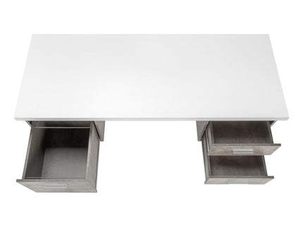 Computer Desk For Home Office, Laptop, Left, Right Set - Up, Storage Drawers, Contemporary & Modern