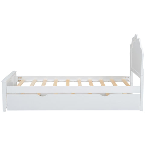 Platform Bed With Headboard And Trundle