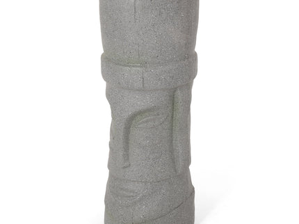 Classic Flower Planter With Magnesium Oxide Material - Stone Gray