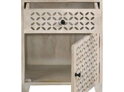 1 Door Accent Cabinet With Drawer - Beige