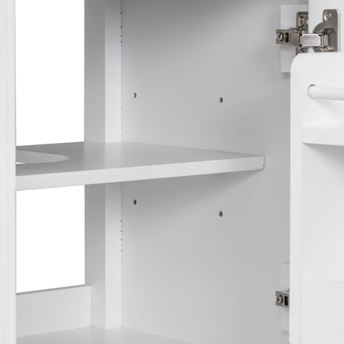 Bathroom Vanity With Sink, Adjustable Shelf, Tilt-Out Drawer