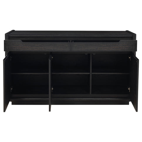 Bangor - 2 Drawer Dining Sideboard Server - Black