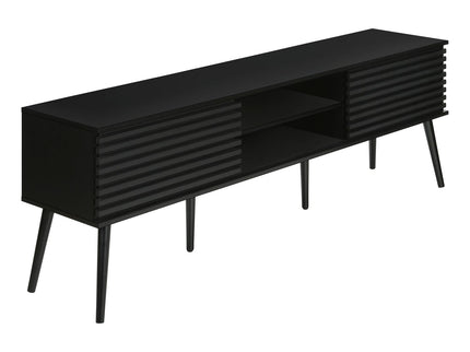 TV Stand, Media Entertainment Center, Storage Cabinet, Console, Storage Shelves, Bedroom, Living Room, Contemporary, Modern - Black