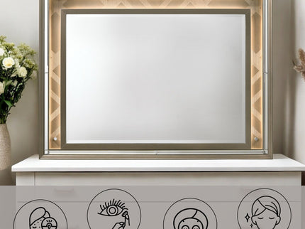 Skylar - Mirror With LED - Champagne