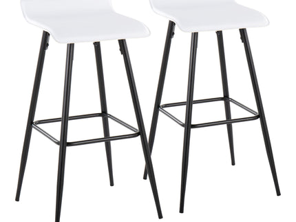 Ale - Contemporary Fixed-Height Bar Stool (Set of 2)