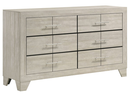 Strout - 6 Drawer Dresser - Cream