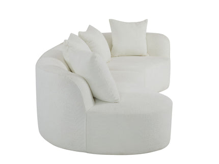 Elegant Curved Sectional Sofa With Full Foam Comfort