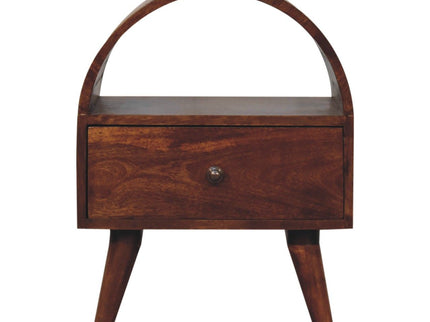 Dome Bedside Table - Brown