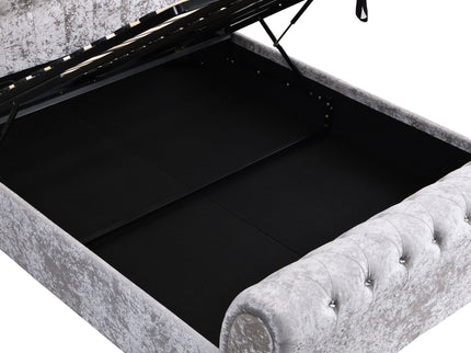Hartfried - Queen Size Upholstered Storage Bed - Beige