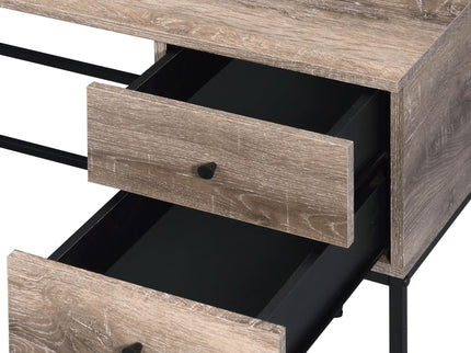 Desirre - Wirting Desk With USB Port - Oak