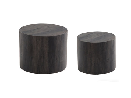 Modern Round Nesting Coffee Table (Set of 2)