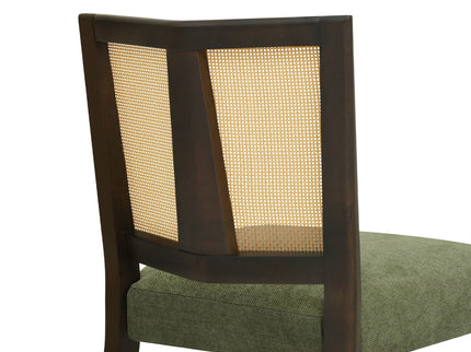 Mid Century Rattan Dining Chair Without Arms Set