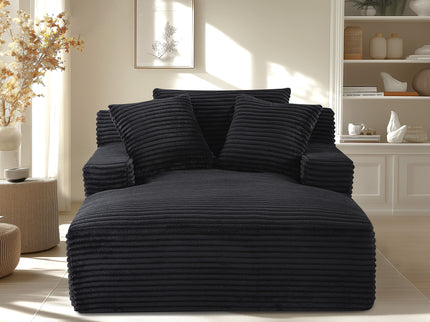 Cloudline - Oversized Chaise Lounge, Modern Comfy Couch With Full Foam Cushioning, Cozy Sleeper Sofabed