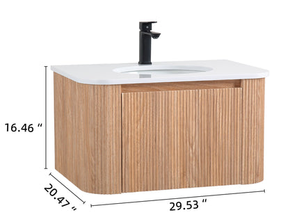 Wall Mounted Bathroom Vanity With Sink