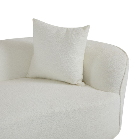 Elegant Curved Sectional Sofa With Full Foam Comfort