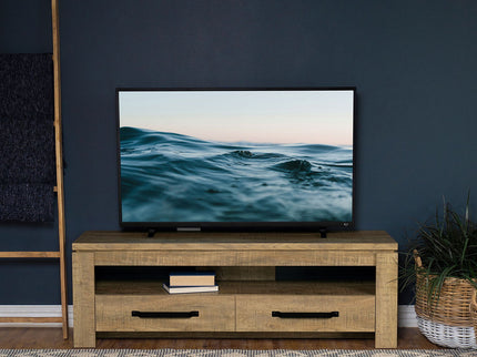 Tesoro - TV Stand With 2 Drawers - Mango Color