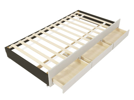 Upholstered Design Platform Bed With Trundle