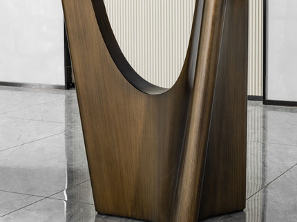 Dining Table - Beige / Bronze Golden