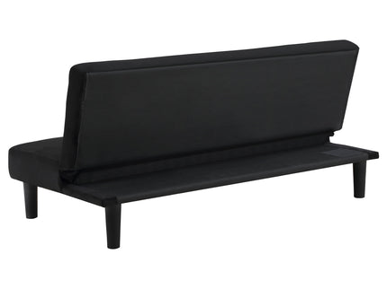 Boston - Tufted Convertible Sofa Bed Armless Design - Black