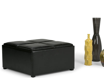 Avalon - Square Coffee Table, Storage Ottoman