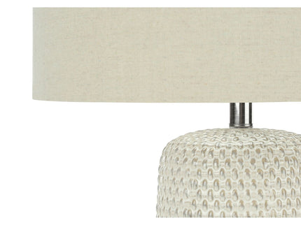 Contemporary Lighting, Table Lamp, Ceramic, Resin - Cream