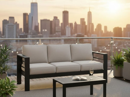Outdoor Patio Set, All-Weather With Thick Cushions