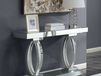 Drea - Entryway Sofa Console Table - Silver