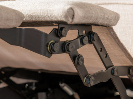 Mid-Century Modern Recliner With Button Tufted Waffle Stitch