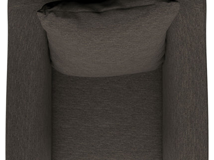 Paige - Flared Arm Chair - Charcoal Gray