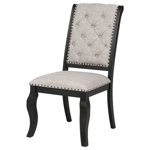 Kinzler - Side Chairs (Set of 2) - Tan / Black