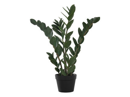 29" Tall, Artificial Plant, Zz Tree, Indoor, Faux, Fake, Floor, Greenery, Potted, Real Touch, Decorative - Green / Black