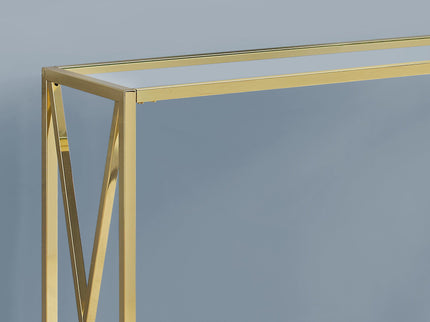Accent Console Table For Entryway, Contemporary & Modern - Gold