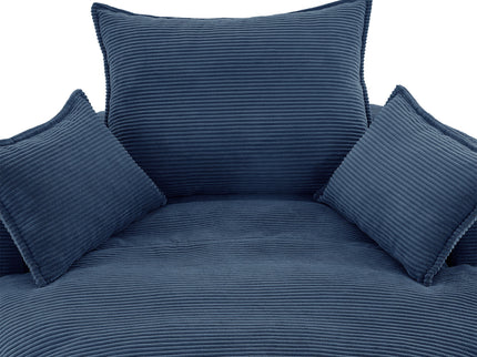 360° Swivel Accent Barrel Chair With Dual Layer Cushion And 3 Removable Pillows