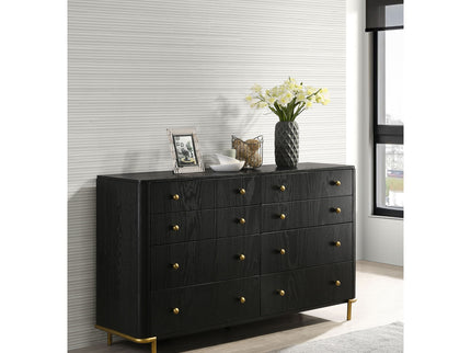Anser - 8 Drawer Dresser - Black