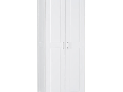 Storage Cabinet With Adjustable Shelves, 2 Doors, Rectangle Design For Bathroom